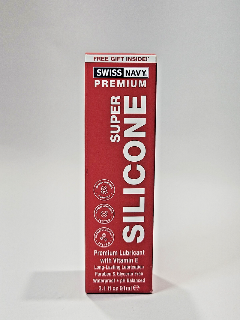 Swiss Navy Premium Super Silicone Personal Lubricant 3.1 fl oz Long Lasting