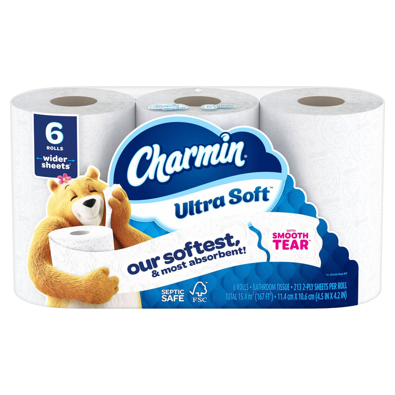 Charmin Ultra Soft Bath Tissue Toilet Paper, 2-Ply, 30 Rolls, 835 sq ft (LOCAL PICKUP ONLY)