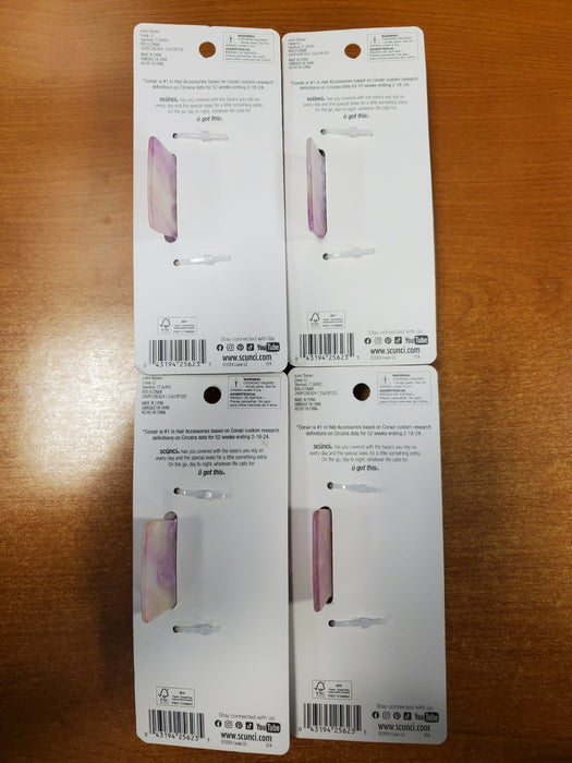 : Scunci 4 Inch Claw Clip Pastel Pink Spring Collection (6235) R9P6a