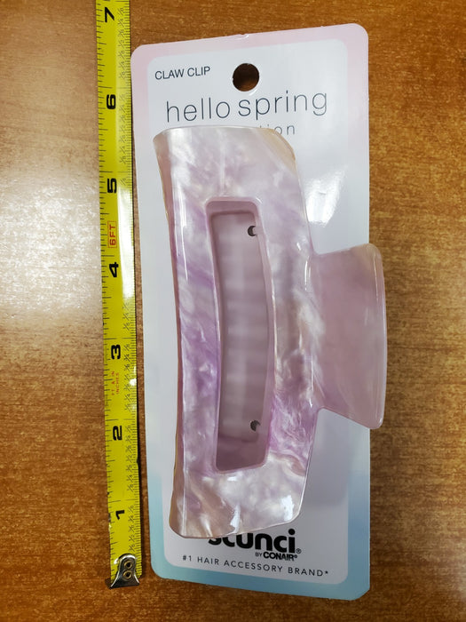 : Scunci 4 Inch Claw Clip Pastel Pink Spring Collection (6235) R9P6a