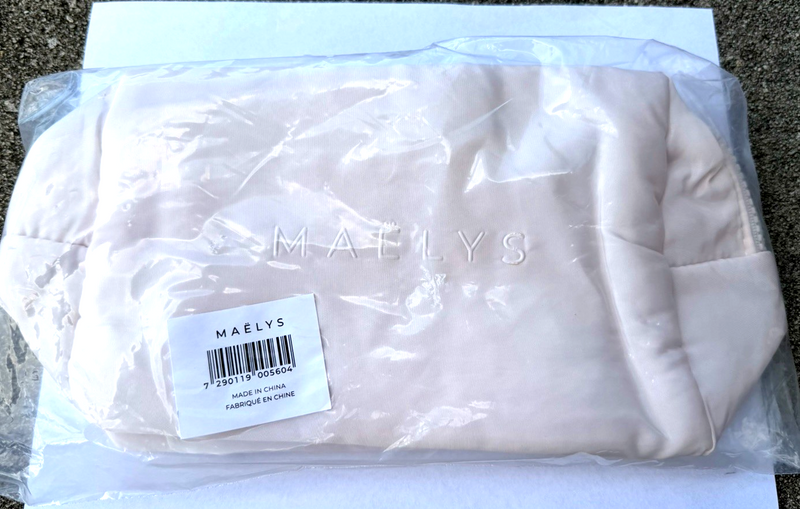 Maelys Cosmetic Bag Zipper Beauty Pink 12" Length Storage Makeup NEW Free S&H