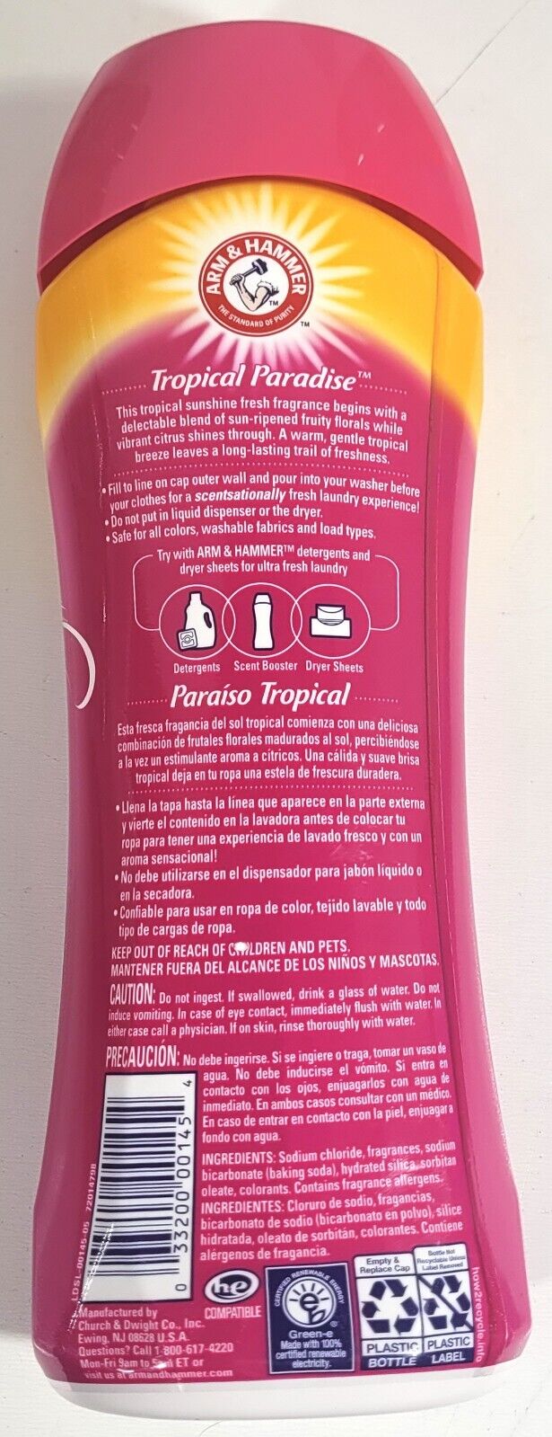 ARM & HAMMER IN - WASH Scent BOOSTER Maui Sunset 18Oz