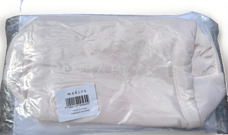 Maelys Cosmetic Bag Zipper Beauty Pink 12" Length Storage Makeup NEW Free S&H