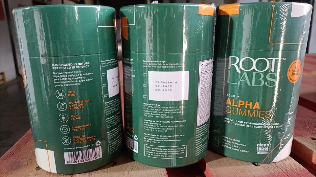 Pure Himalayan Shilajit Gummies I KSM-66 Ashwagandha, Gokshura EXP:02/2027