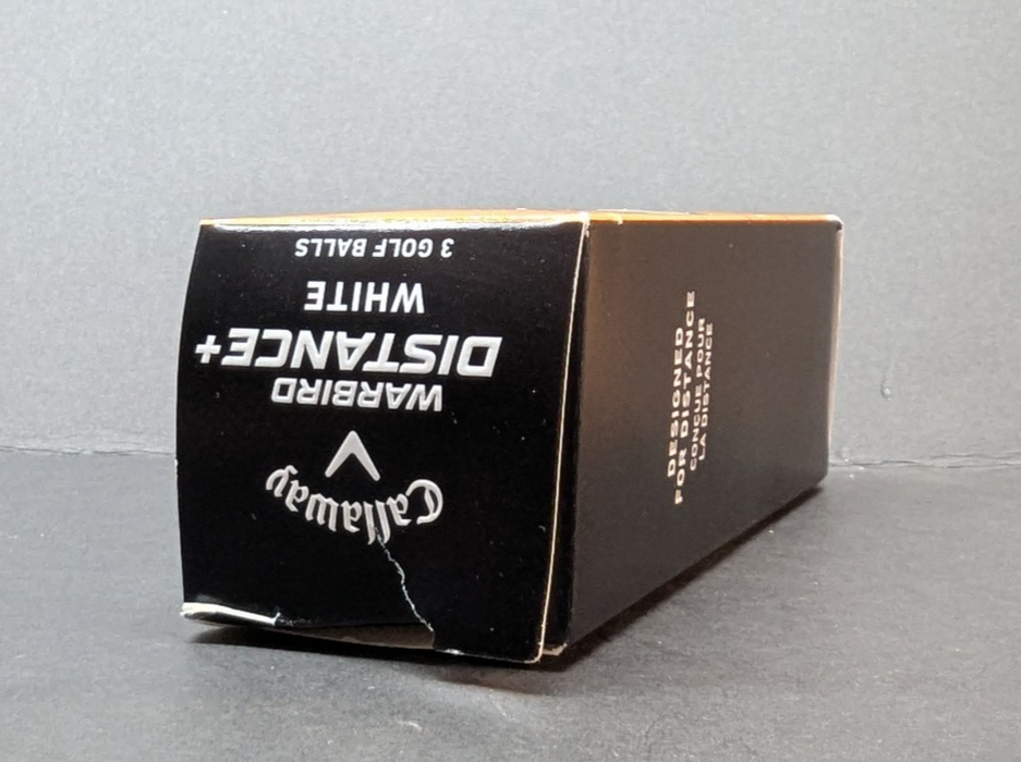 Pack of 3 Callaway Warbird Distance+ Golf Balls White Durable