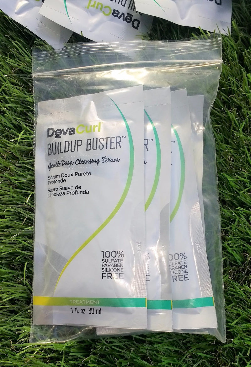 Lot of 35 x 1oz DevaCurl BuildUp Buster Gentle Cleansing Serum Sample Travel