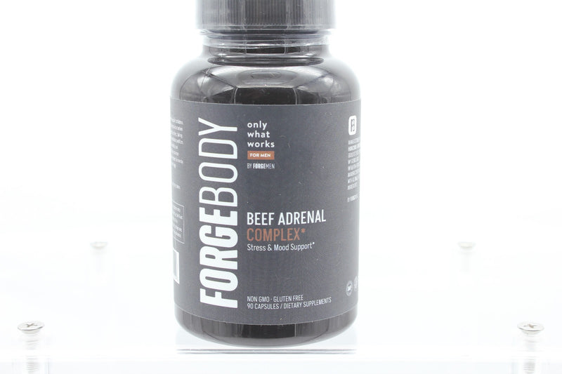 ForgeBody ForgeMen Beef Adrenal Complex for Stress & Mood Support, 90 Capsules