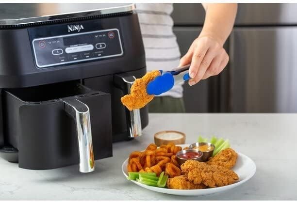 Ninja DZ100 Foodi 4-in-1 2-Basket Air Fryer DualZone Technology, 8-Quart