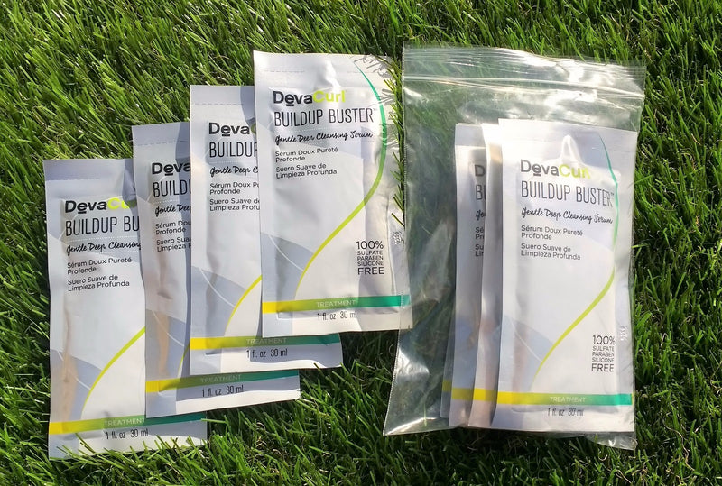 Lot of 35 x 1oz DevaCurl BuildUp Buster Gentle Cleansing Serum Sample Travel
