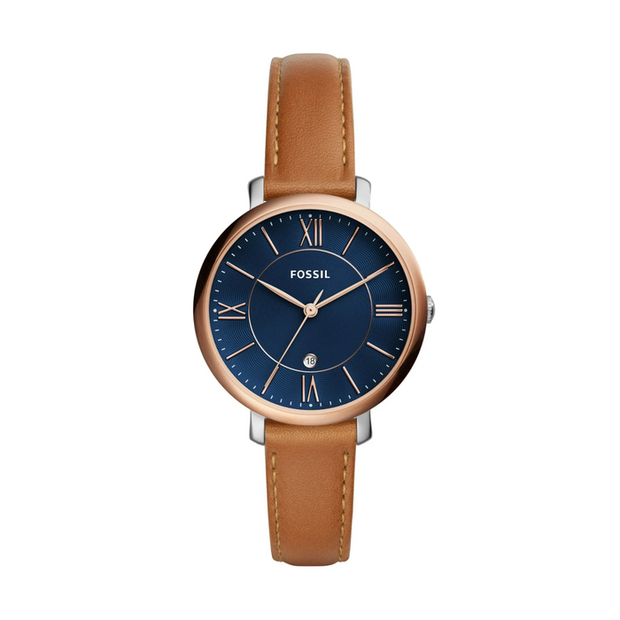 Fossil Women's Two-Tone Stainless Steel Watch, Brown/Navy, ES4274 IN NEW TIN