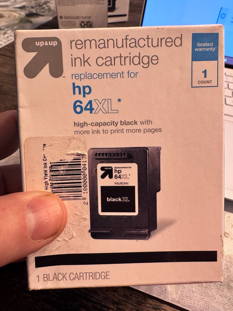 Printer ink cartridge replacement hp 64xl