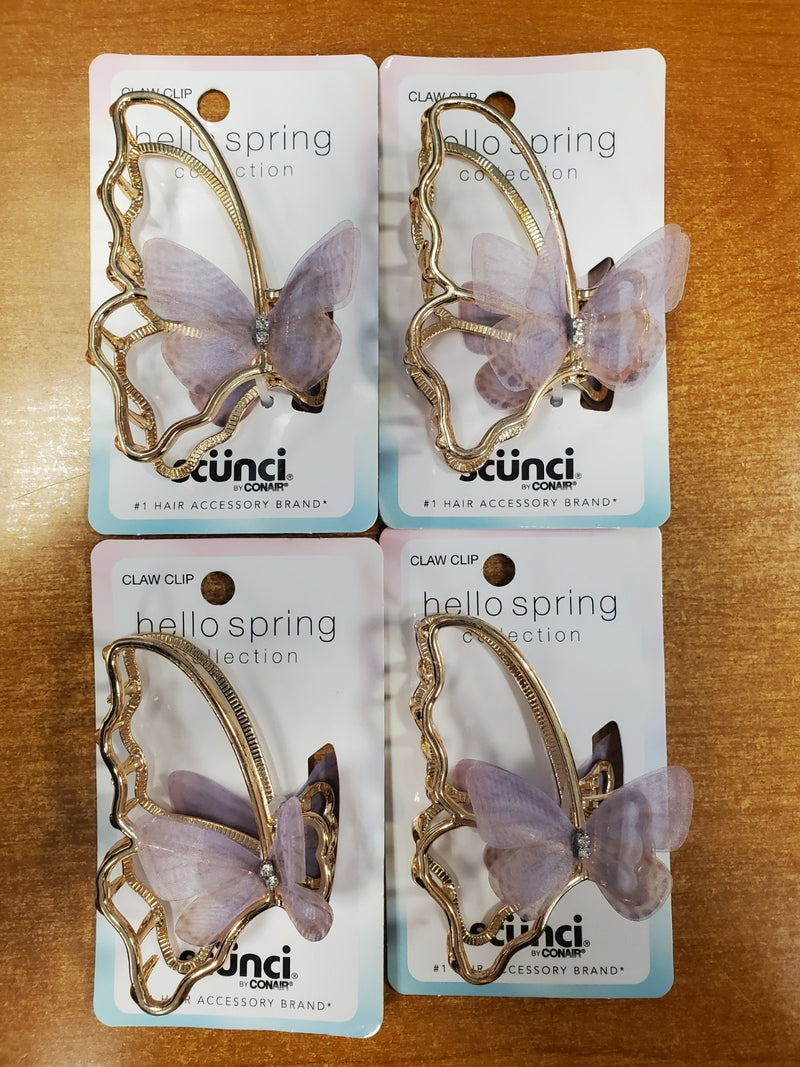 Butterfly Clip With Pink Wings By Scunci