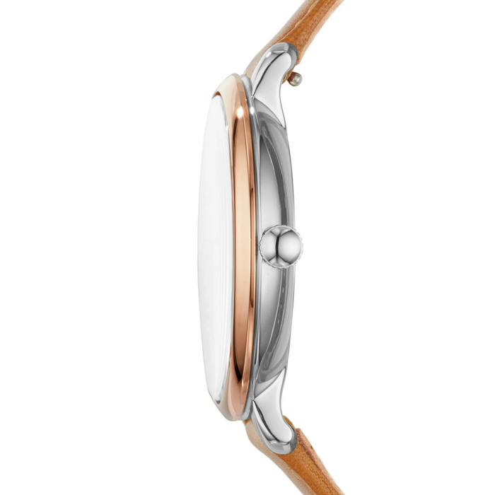 Fossil Women's Two-Tone Stainless Steel Watch, Brown/Navy, ES4274 IN NEW TIN