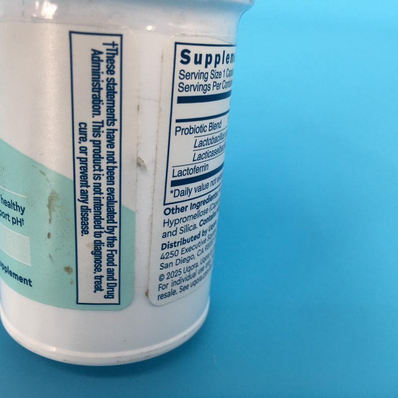 Uqora Promote Vaginal Probiotic + Lactoferrin 15 Capsules