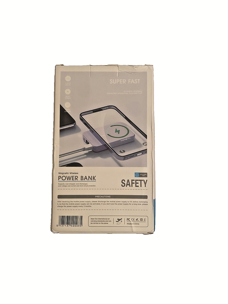 portable wireless magnetic power bank
