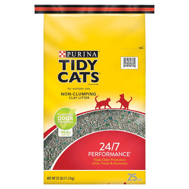 Purina Tidy Cats Non-Clumping 24/7 Performance Multiple Cats Litter - 25lbs (LOCAL PICKUP ONLY)