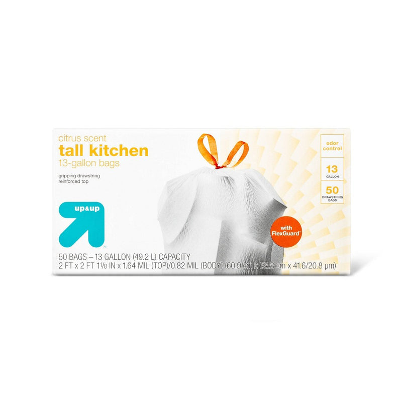 Ultra Strong Citrus Tall Kitchen Trash Bag - 50ct - Up&Up3