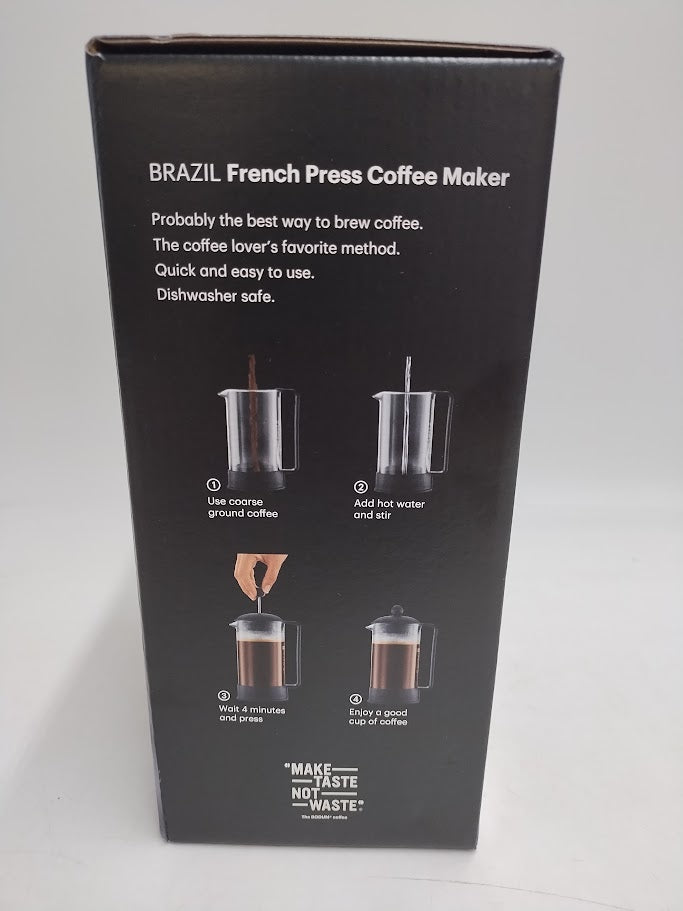 Bodum Brazil 8 Cup / 34oz French Press Coffee Maker - Black