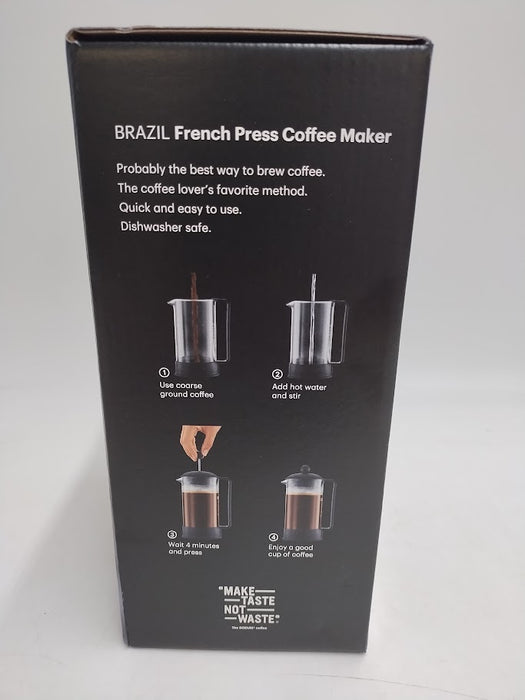 Bodum Brazil 8 Cup / 34oz French Press Coffee Maker - Black