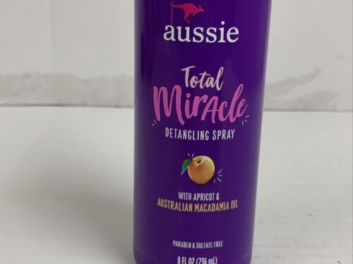 AUSSIE TOTAL MIRACLE DETANGLING SPRAY W/ APRICOT & AUSTRALIAN MACADAMIA OIL 8 OZ