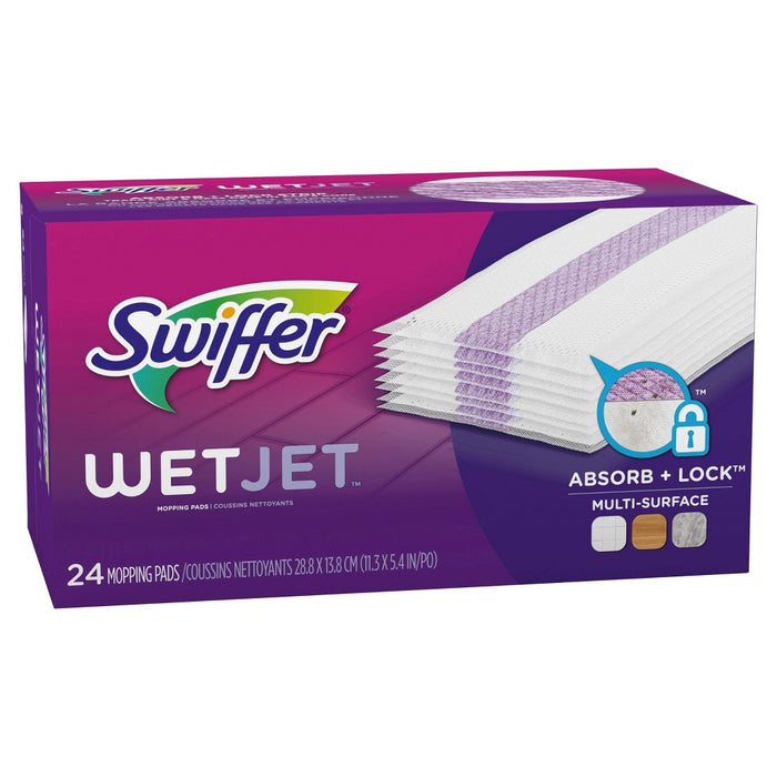 Swiffer WetJet Multi Surface Floor Cleaner Spray Mop Pad Refill - 24ct