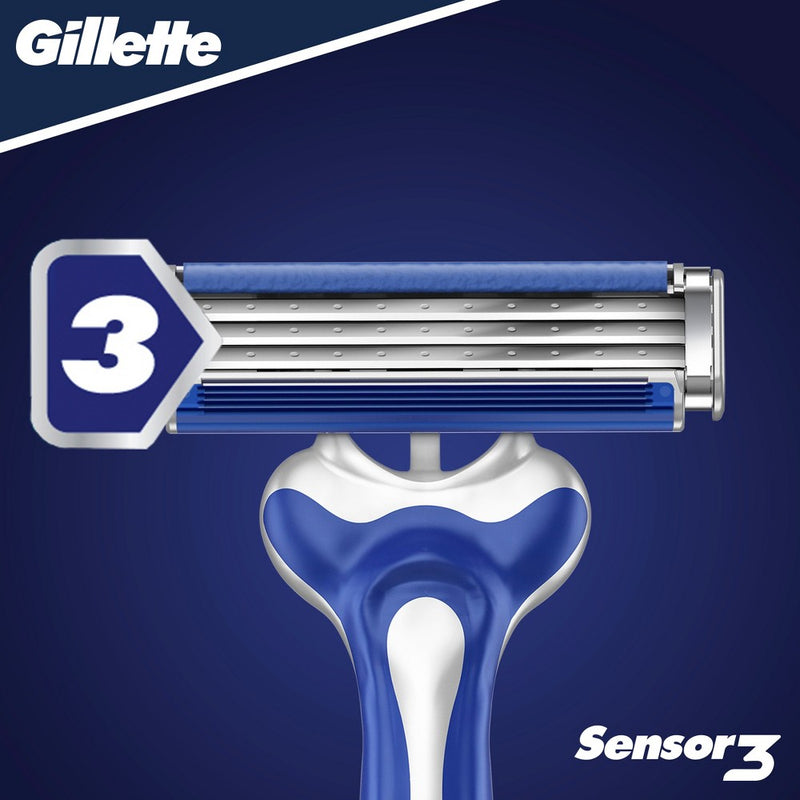 Gillette Sensor3 Men's Disposable Razors - 4ct