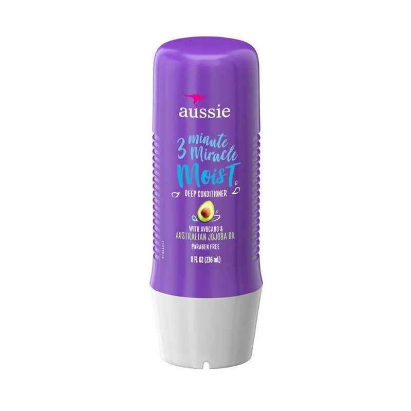 Aussie Paraben-Free Miracle Moist 3 Minute Miracle with Avocado for Dry Hair Repair - 8 fl oz