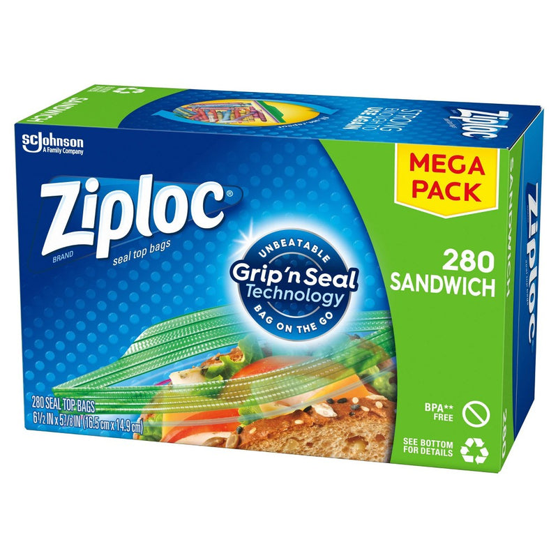 Ziploc Seal Top Sandwich Bags - 280ct