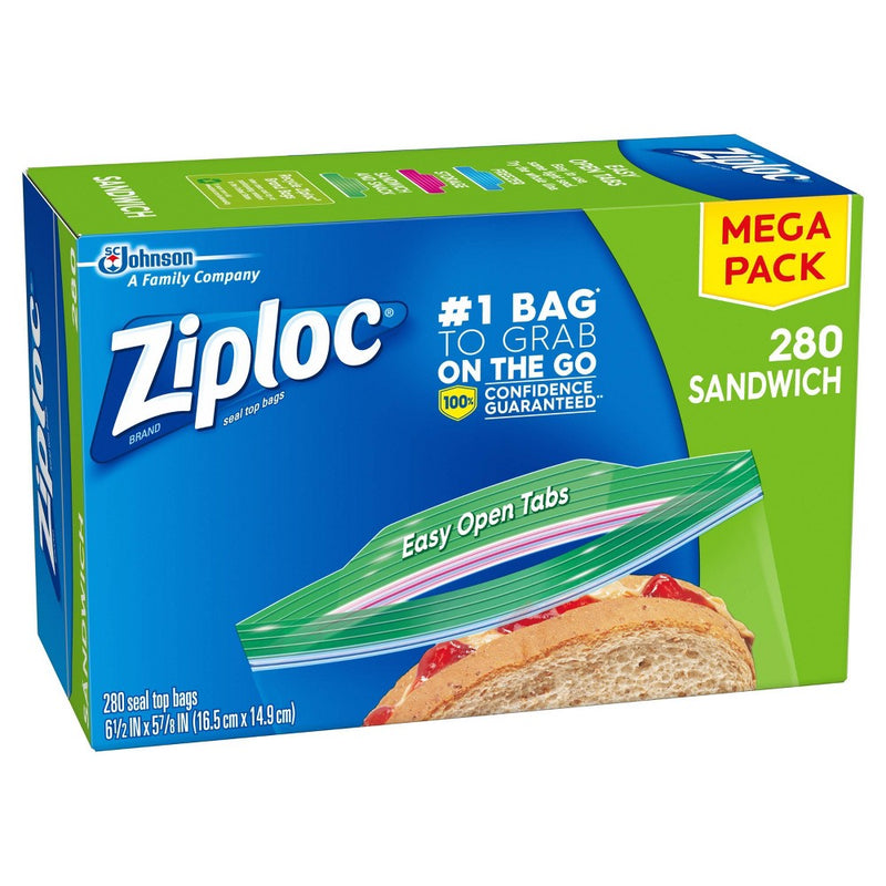 Ziploc Seal Top Sandwich Bags - 280ct
