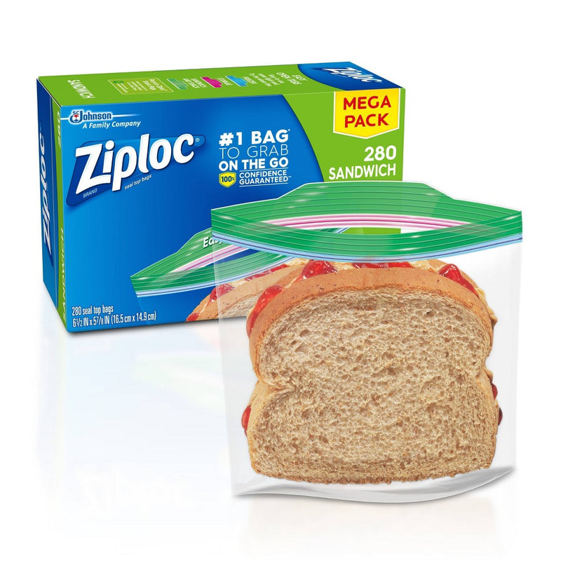 Ziploc Seal Top Sandwich Bags - 280ct
