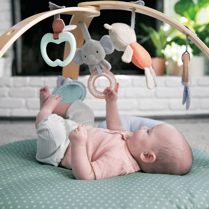 Ingenuity Cozy Spot Reversible Duvet Activity Gym With Wooden Toy Bar - Loamy (LOCAL PICKUP ONLY)