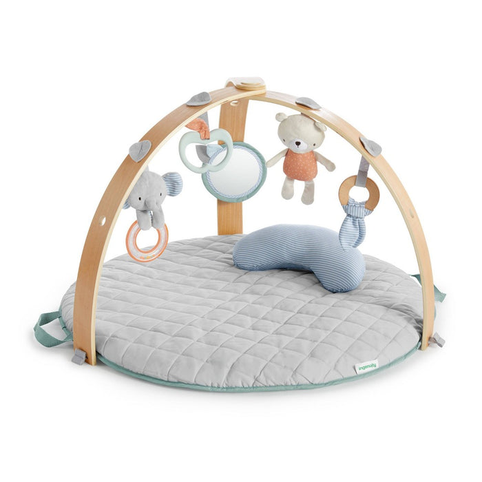 Ingenuity Cozy Spot Reversible Duvet Activity Gym With Wooden Toy Bar - Loamy (LOCAL PICKUP ONLY)