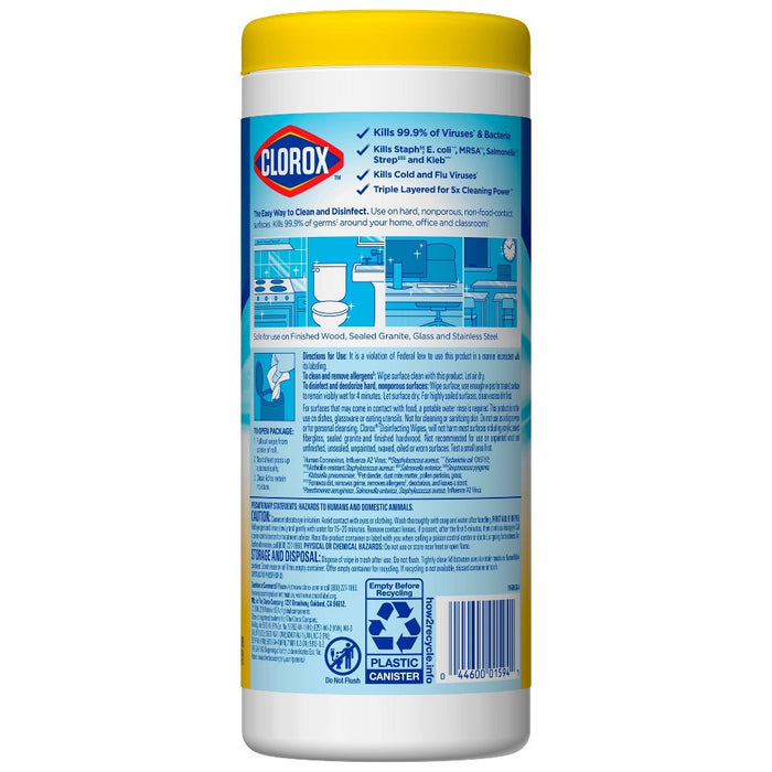 Clorox Disinfecting Wipes Bleach Free Cleaning Wipes - Crisp Lemon - 35ct