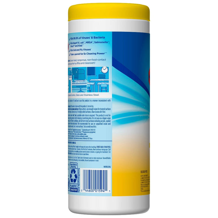 Clorox Disinfecting Wipes Bleach Free Cleaning Wipes - Crisp Lemon - 35ct
