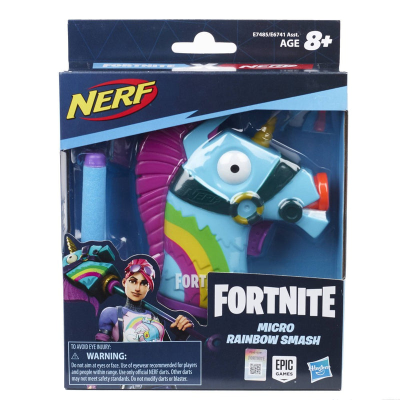 NERF MicroShots Fortnite Rainbow Smash Blaster
