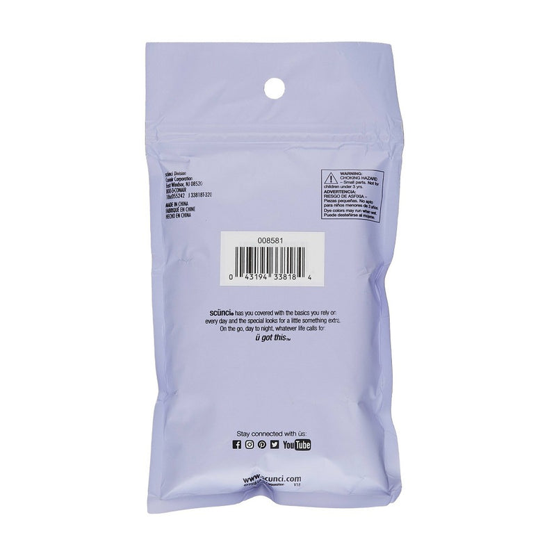 Scunci Medium Size Polybands - Clear - 500ct
