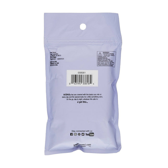 Scunci Medium Size Polybands - Clear - 500ct
