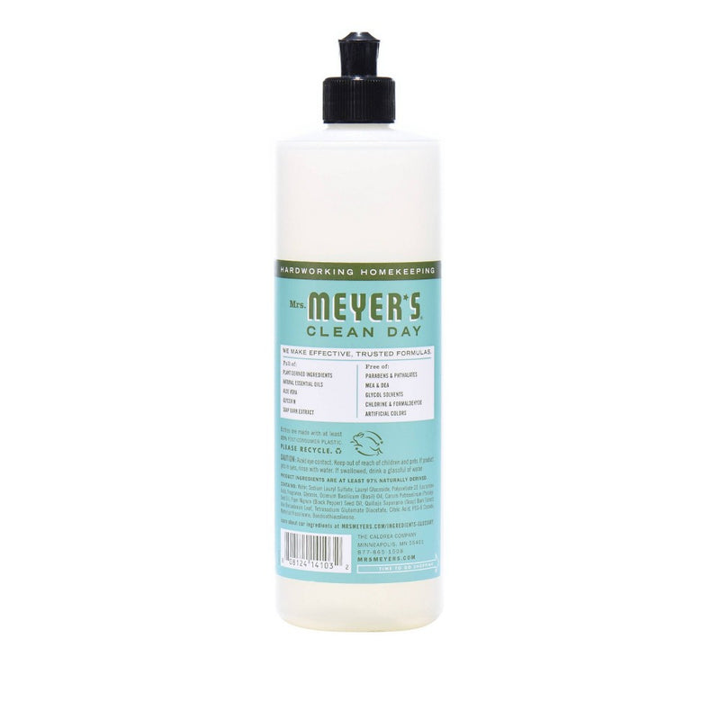 Mrs. Meyer's Clean Day Basil Scent Liquid Dish Soap - 16oz