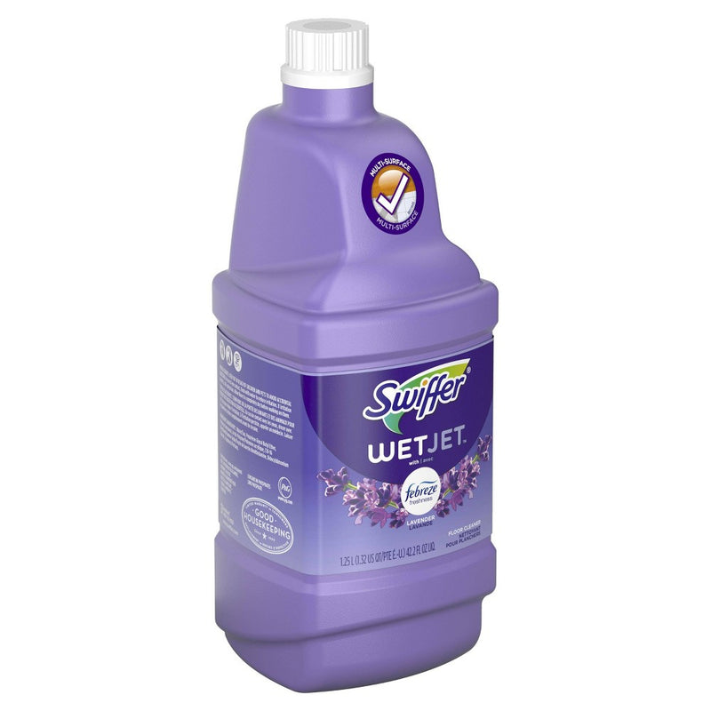 Swiffer WetJet Multi-Purpose and Hardwood Liquid Floor Cleaner Solution Refill - Lavender Vanilla & Comfort - 42.2 fl oz