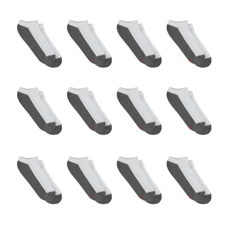 Hanes Premium Men's 10+2 Bonus Pack No Show Socks - White 6-12