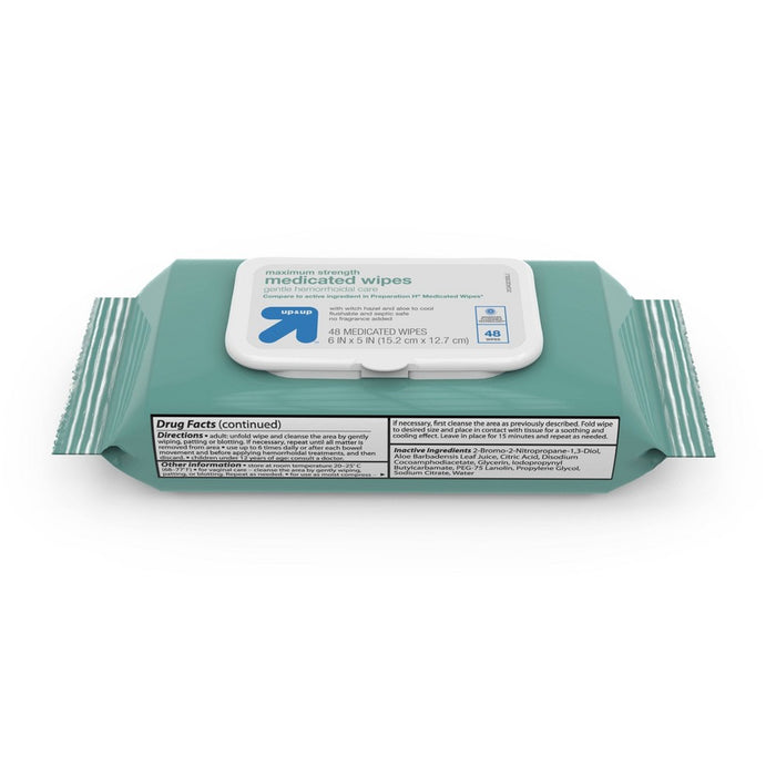 Medicated Hemorrhoid Wipes - 96ct - Up&Up
