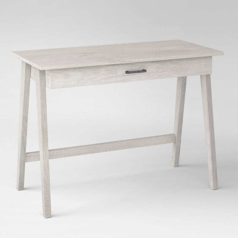 Paulo Wood Writing Desk with Drawer White Wash - Project 62 (LOCAL PICKUP ONLY)