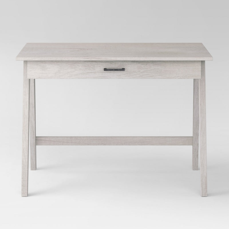 Paulo Wood Writing Desk with Drawer White Wash - Project 62 (LOCAL PICKUP ONLY)