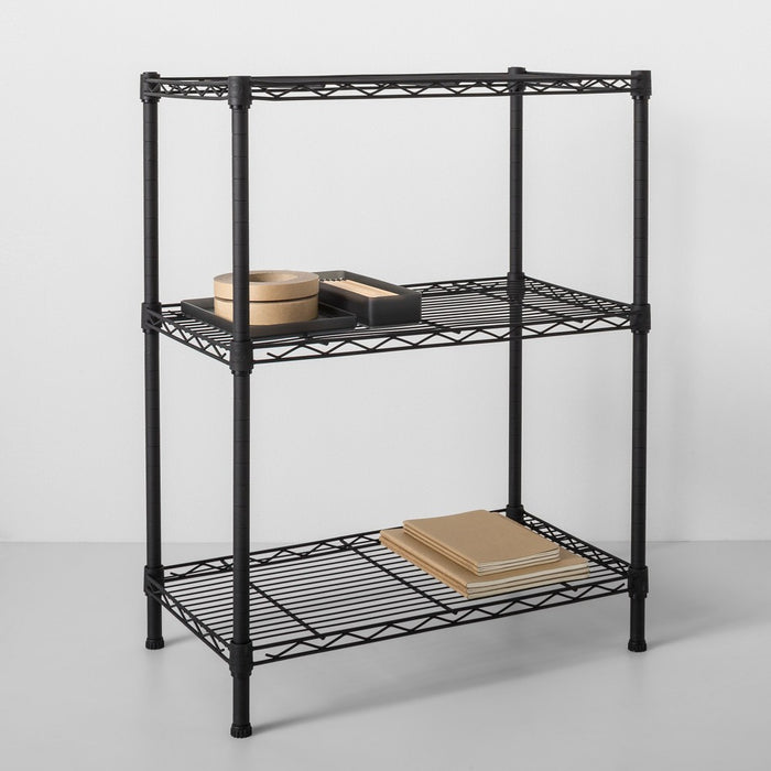 3 Tier Wire Shelf Black - Made By Design