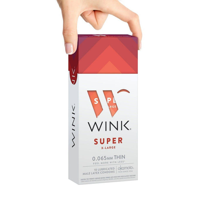 Wink Super XL Condoms - 10ct