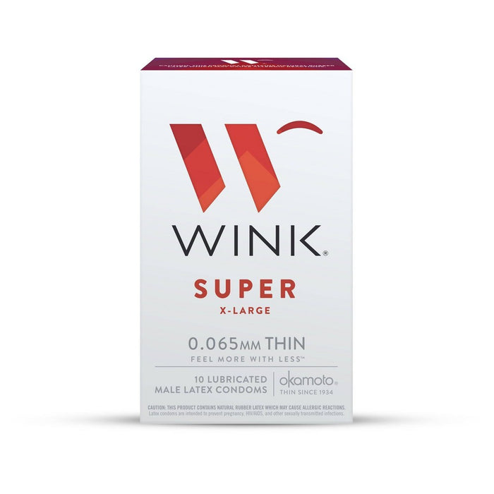 Wink Super XL Condoms - 10ct