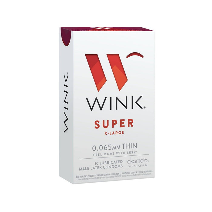 Wink Super XL Condoms - 10ct