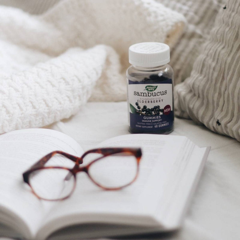 Nature's Way Sambucus Elderberry Gummies with Vitamin C and Zinc - 60ct