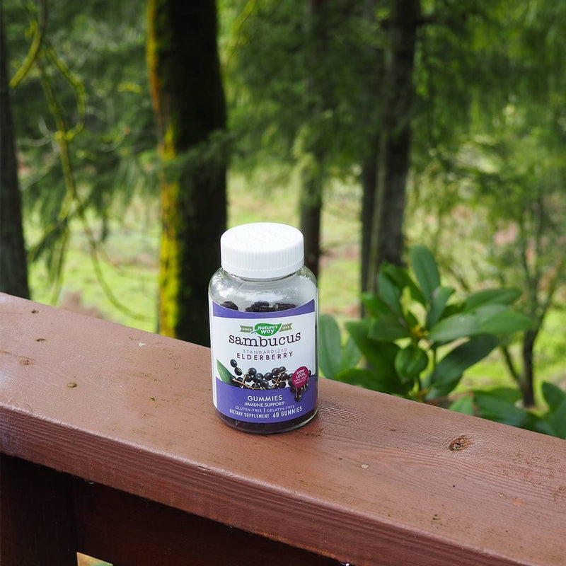 Nature's Way Sambucus Elderberry Gummies with Vitamin C and Zinc - 60ct