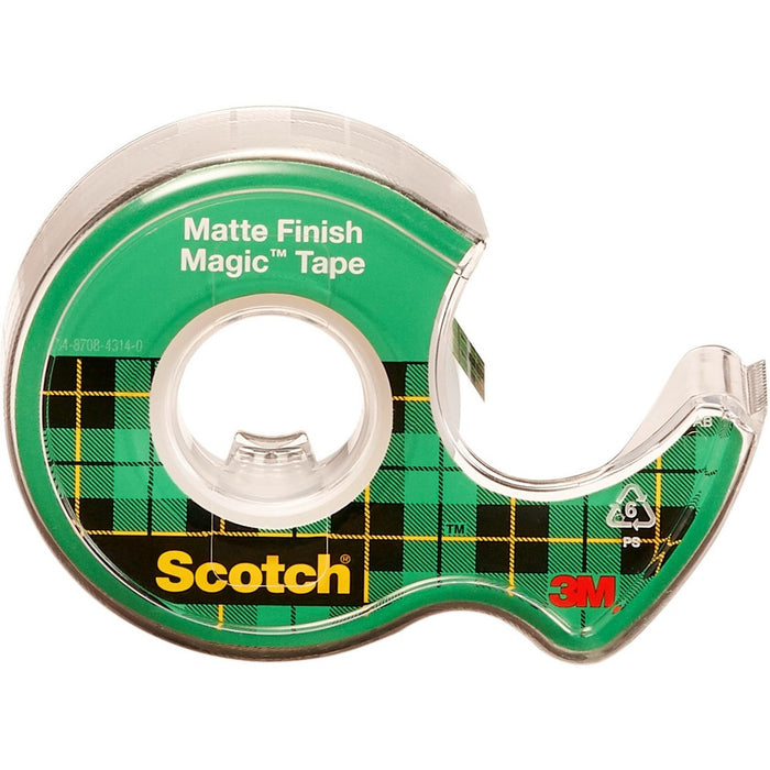 Scotch 2pk Magic Tape Matte Finish 3/4" x 600"5